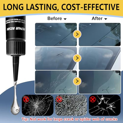 LOCBONDSO Windshield Repair Kit, Quick Fix for Chips and Cracks