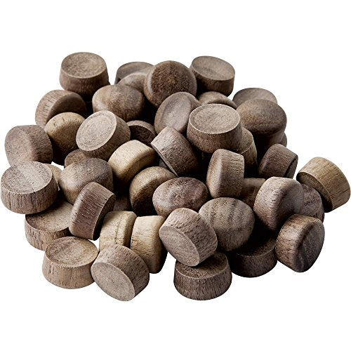 Walnut-1/2" Oval Top Wood Plugs