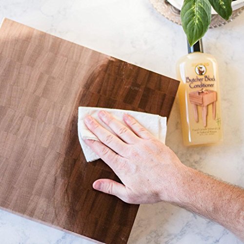 Howard Premium Butcher Block Conditioner: Deep-Penetrating, Food Grade, Revitalizes, Prevents Drying and Cracking of Hardwoods and Bamboo. Ideal for Wooden Bowls, Spoons, and More. Size: 1 Gallon