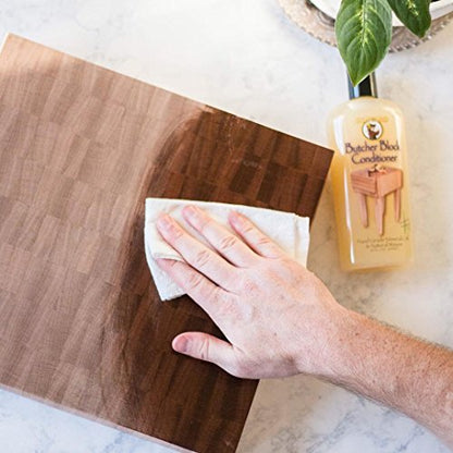 Howard Premium Butcher Block Conditioner: Deep-Penetrating, Food Grade, Revitalizes, Prevents Drying and Cracking of Hardwoods and Bamboo. Ideal for Wooden Bowls, Spoons, and More. Size: 1 Gallon