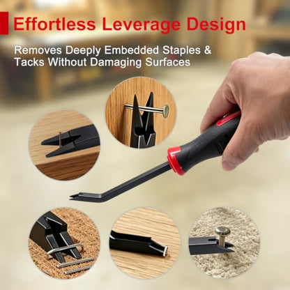 Heavy Duty Staple Remover, Staple Puller Tool for Carpet, Hardwood