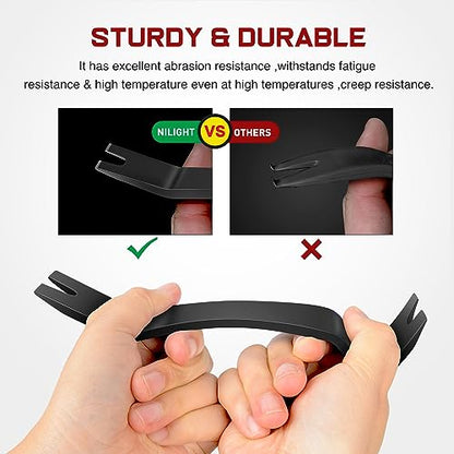 Nilight 8PCS Auto Trim Removal Tool Kit No-Scratch - color: Black, size: 8Pcs