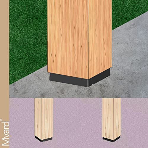 Myard Post Base Plate for 4x4 Inches Wood Post - size: 4" x 4"