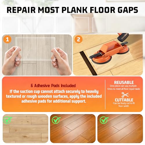 Floor Gap Repair Tool,Heavy Duty Floor Gap Fixer Suction Cup Tool