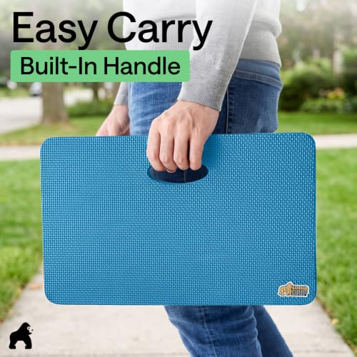 GORILLA GRIP® Extra Thick Foam Kneeling Pad for Gardening 17.5x11 True Blue - color: Blue