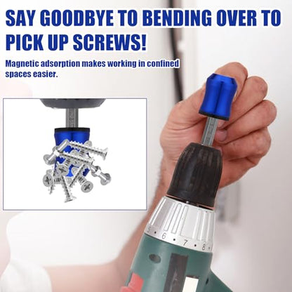 5pcs Strong Magnetic Screw Rings Double-Ended Slotted Cross Screwdriver Bit - style: Set 3