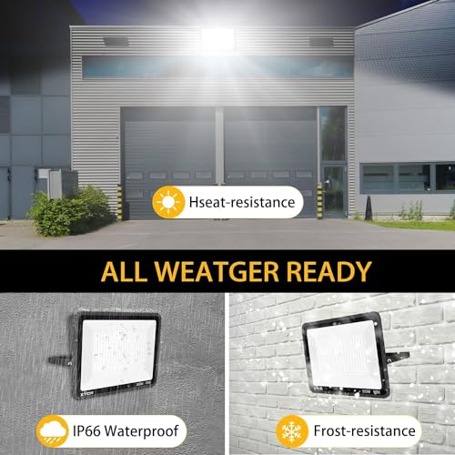XYCN 2 Pack 240W LED Flood Lights,100-277V IP65 Waterproof 5000K Daylight 1700 watt Equivalent 36500LM Super Bright Outdoor LED Arena Lights Commercial Lighting for Stadium,Backyard, Parking lot etc - color: 240W 2pack led flood light