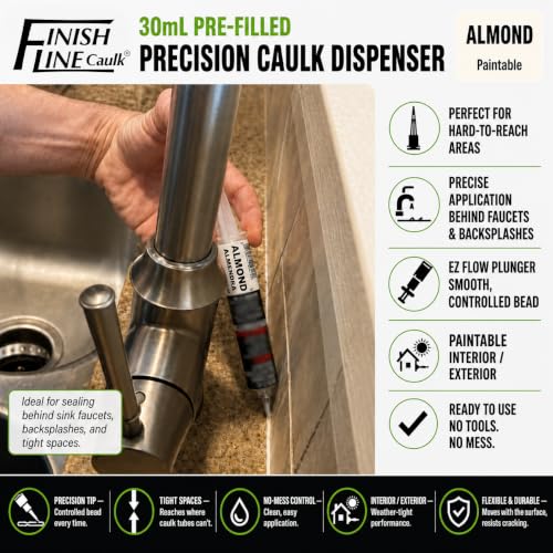 30mL Pre-Filled Precision Caulk Applicator Almond 3-Pack - color: Almond