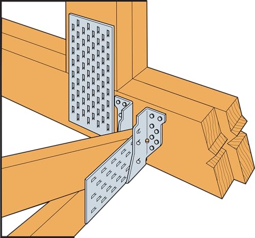 Simpson Strong-Tie HUS26 HUS Heavy U-Shaped Hanger - for 2x6 Beam Size, Face-Mount Joist Hanger, Double-Shear Nailing, Zinc Galvanized Steel Construction