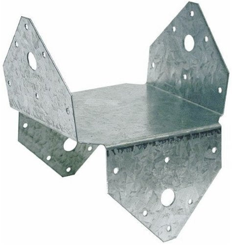 Simpson Strong-Tie BC6Z-10PK Post Cap/Base - ZMAX Galvanized 18-Gauge Steel, 6x6 Post Cap, 10 Pack - size: 10 Pack