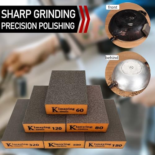 Sanding Sponge, 60-320 Grit Assortment Sanding Block, 20 Pack - size: 60-320grit,20PCS