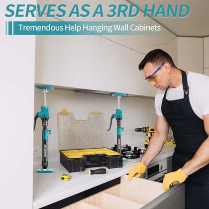 Third Hand Support Pole Heavy Duty, Cabinet Jacks for Installing Cabinets with 285 LBS Capacity and Expand from 15-4/5 to 23-3/5 in, 1-PC - size: 15.8" - 23.6" 1Pc