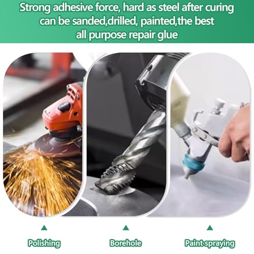 Metal Repair Glue,Heavy Duty Repair for Metal, Plastic, Wood, Steel. 3 pcs