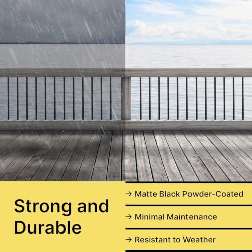Metty Metal 60 pcs 36'' Deck Balusters Rust Resistant Deck Railing - size: 36 inch