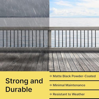Metty Metal 60 pcs 36'' Deck Balusters Rust Resistant Deck Railing - size: 36 inch