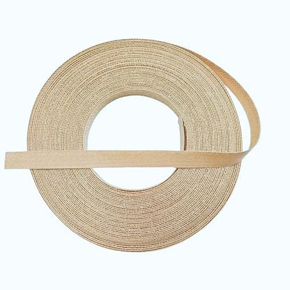 Maple Wood Veneer Edge Banding Tape,1/2 inch ×50ft Preglued Iron On Wood Veneer,Backed with Hot Melt Self Adhesive Strips,Plywood Edgebanding Roll for Cabinet Furniture Edging Trim - size: 1/2" x50'