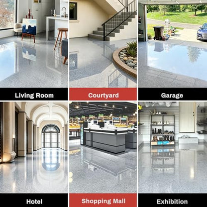 DWIL Epoxy Garage Floor Paint Kit with Colored Sand, 10-15 sq ft.