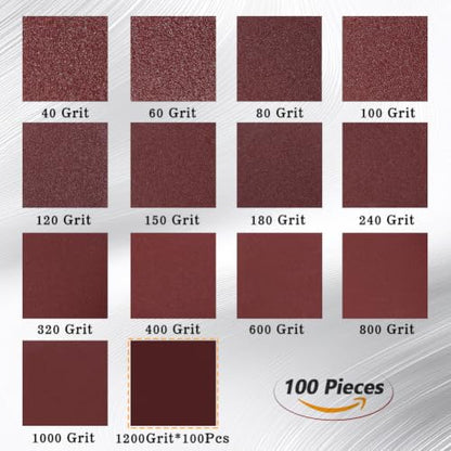 SPEEDWOX Sander Disc 100pc Sanding Hook and Loop Sandpaper 1200 Grit Sanding Discs 2 inch Sandpaper for Sanders Drill Grinder Rotary Tools Attachment Woodworking Wood Auto, No Hole - style: 1200 Grit