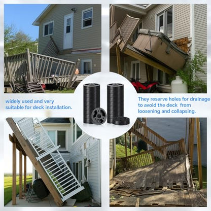 20 Pcs,2-1/2'' X 1/2" Deck Board Ledger Spacers Bulk Building Drainage Tool - size: 2-1/2'' X 1/2"