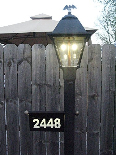 Post Lantern Gas Lamp Conversion Kit | Convert A Gas Light to Dusk-to-Dawn LED Bulbs