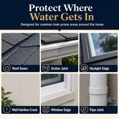 Waterproof Sealant, 35 Oz Transparent Waterproof Coating Indoor & Outdoor