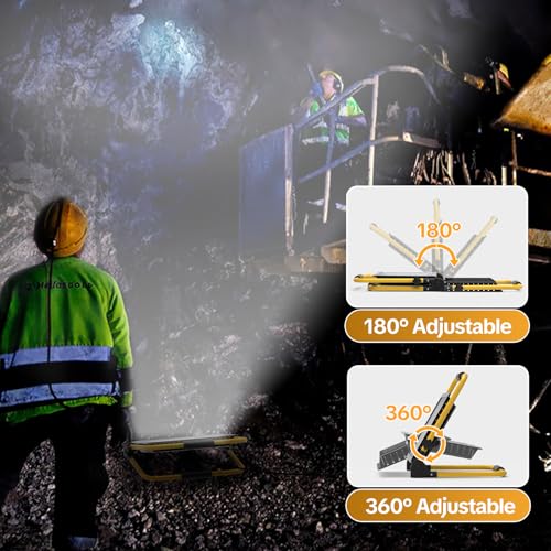 AIKVSXER Portable LED Work Light, 30W 3600LM Job Site Lights, 1 Pack