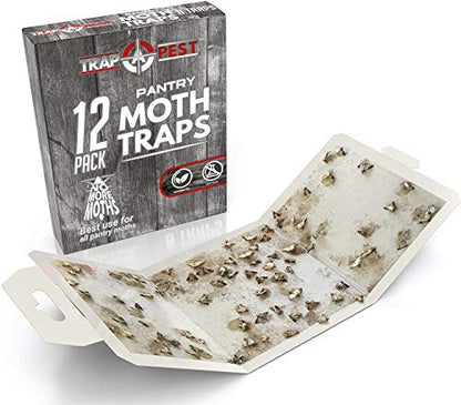 Trap a Pest Pantry Moth Traps - Pheromone Lure Glue Traps - 12 Pack - size: 12 Pack