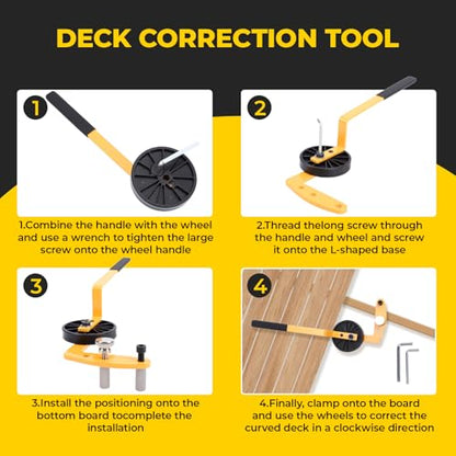 Deck Board Straightening Tool Non Slip Handle