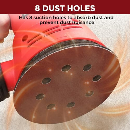 2Pcs 5 Inch 8 Hole Sander Pad 3 Screw Holes Sanding Pad - color: Blue