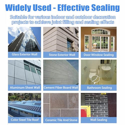 9900 Sealant Waterproof, Silicon Waterproof Sealant 9900 (White,1Pc) - color: White, size: 1Pc