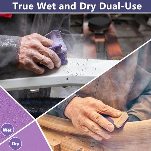 10-Sheet Premium White Corundum Wet Dry 1500 Grit Sandpaper - size: 9 x 11 Inch, style: 1500 Grit