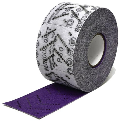 Serious Grit - P60 Grit Ceramic Hook & Loop Sandpaper Roll - 70mm x 12m - size: 60 Grit