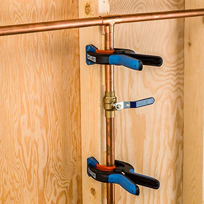 Rockler Bandy Spring Clamps (3-Pair) One-Handed Nylon Clamp Set - size: 3PACK-Medium
