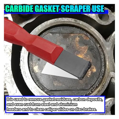 Carbide Scraper Set, 1-1/4 Inch Gasket Scrapers Tool, Large - size: Large