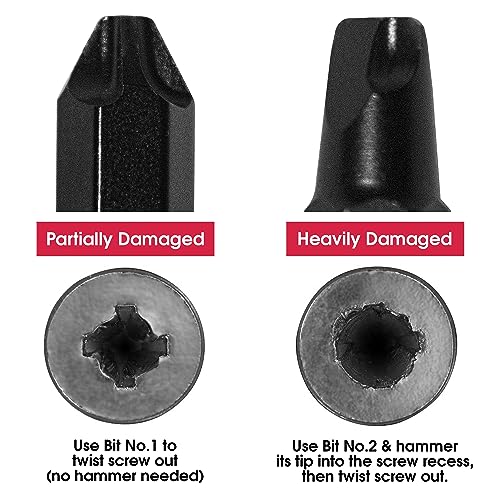 VAMPLIERS 2-PC Stripped Screw Extractor 6.25" Pliers + Recessed Extractor