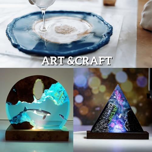 DR. RESIN 64oz Crystal Clear Epoxy Resin Kit, No Yellowing, Self-Leveling, Bubble Free 2 Part Art Resin Kit for Jewelry Tabletop DIY Craft - size: 64 oz