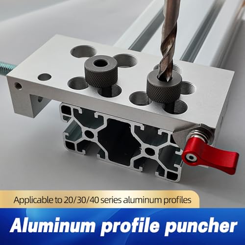 Aluminum Profile Drill Guide Access Hole Drill Jig,Portable Drilling Guide, Craftsman Tool Accessory