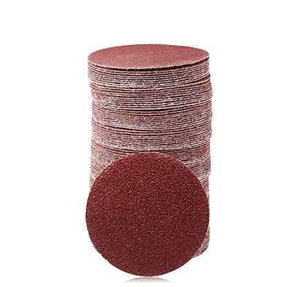 SPEEDWOX 100PCS 3" 40 Grit Sanding Discs, Hook and Loop No Hole Sandpaper - style: 40-Grit