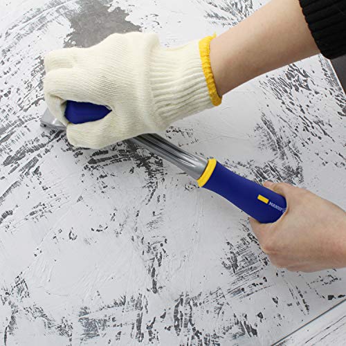 MANUFORE Paint Scraper with 2.5 Inch Double-edged Tungsten Steel Carbide Scraper with Extra 2 Blades