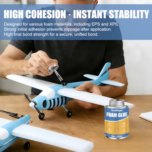 120ml Foam Glue, Foam Glue with Brush Cap, Foam Adhesive