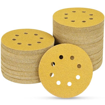 80PCS 5 Inch Sanding Discs 40 Grit Random Orbit Sander Sandpaper - style: Advanced Aluminum Oxide
