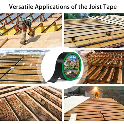Joist Tape, 1-5/8" x 50' Deck Joist Tape, Waterproof Butyl Tape, Self-Adhesive Deck Butyl Tape, Butyl Flashing Tape,Joist Tape Decking for Protect Beams and Wood Decks (8 Rolls) - style: 1 5/8"x 50'-8 Roll