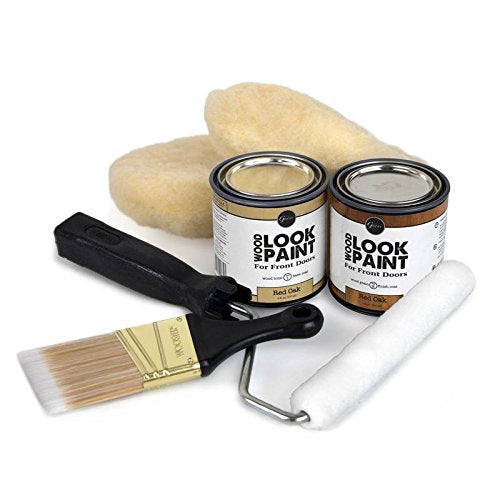 Giani Wood Look Paint Kit for Front & Interior Doors (Red Oak) - style: Red Oak