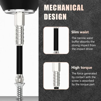 High Magnetic Screwdriver Drill Bit Set, Anti Slip Magnetic Electric Screwdriver Set for Impact Driver, Upgrade Strong Magnetic Durability Screwdriver Drill Bit Set, 25 50 65 70 90 150mm (2 Set) - size: 2 New