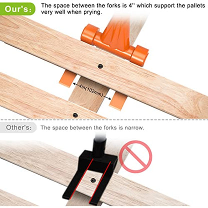 Insaga 110 Degree Pallet Buster, 3mm Steel Deck Board Removal Tool - color: 48''-110°Angle