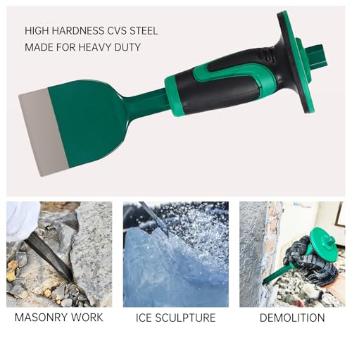 Heavy Duty Masonry 9 Inch Brick Chisel (Green) - size: 9 Inch