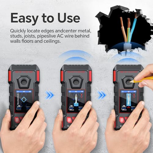 Stud Finder, Rechargeable Stud Finder Wall Scanner with Intelligent Chip
