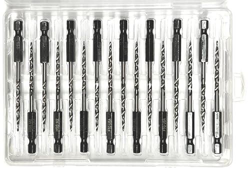 FTG USA 16Pc #6 (9/64") Replacement Countersink Drill Bit Set Tapered Bits - size: #6 (9/64"), style: 16 Bits w/o cutter