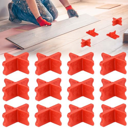 12Pack Deck Spacers Tool, Deck Board Spacers (1/16", 1/8", 3/16", 1/4") Red - color: red