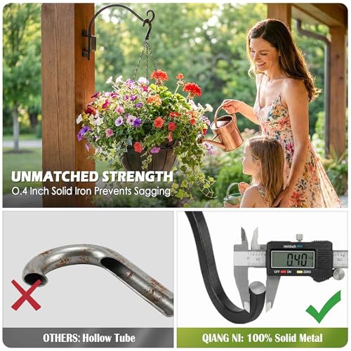 AJART Swivel Plant Hangers Outdoor: 16"/2Pcs Heavy Duty Wall Mount Bracket - color: A-2PCS, size: 16 Inch